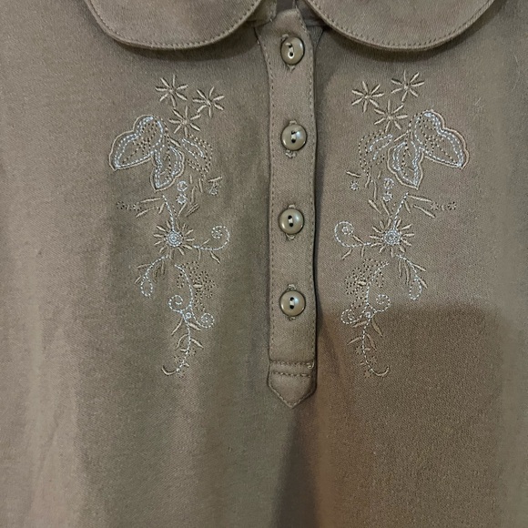 Blair Women’s 3X Plus Brown Long Sleeve Top NWT - Picture 4 of 6